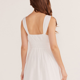 Lotus Drawstring Mini Dress