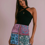 Poet Mini Skirt - Paisley Tile