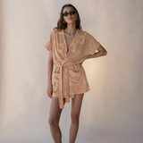 Seaside Terry Kimono Dress - Macadamia