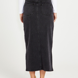 Emmi Denim Skirt (Washed Black)