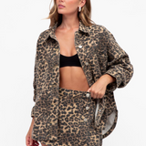 Leopard Skort