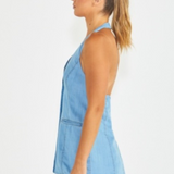 Seville Halter Vest - Chambray