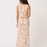 Cecilia Slip Dress (Floral Sand)