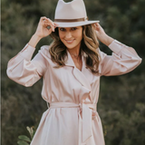 Renata Panama Hat - Light Taupe