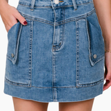 Zali Denim Mini Skirt