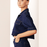 Aria Boxy Denim Top